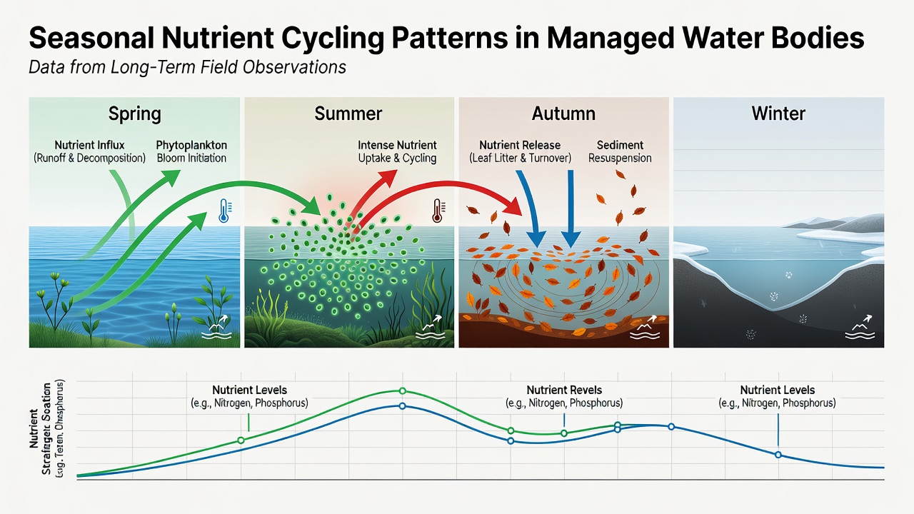 Seasonal Nutrient Cycling Patterns in Managed Water Bodies: Data from Long-Term Field Observations