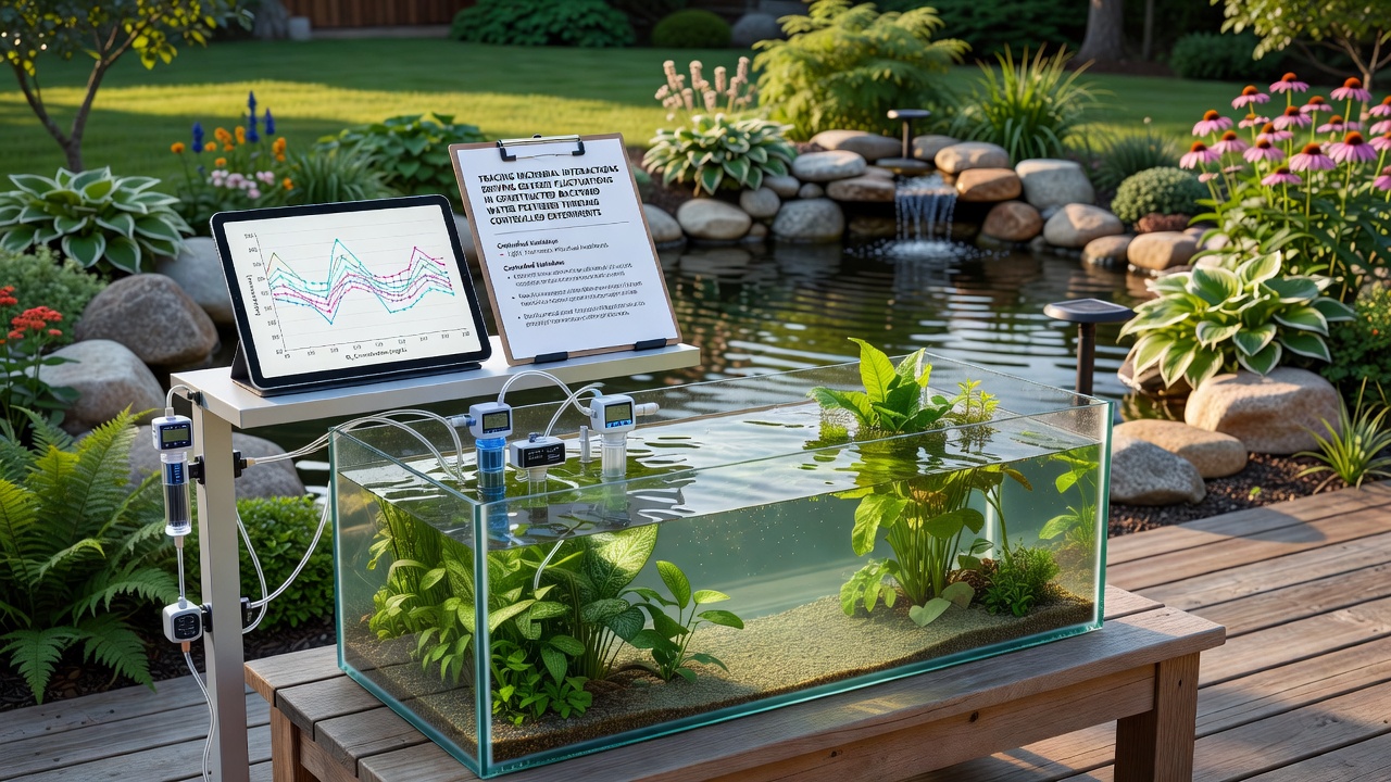 Tracing Microbial Interactions Driving Oxygen Fluctuations in Constructed Backyard Water Features Through Controlled Experiments